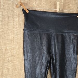 SPANX Shiny Black Leggings